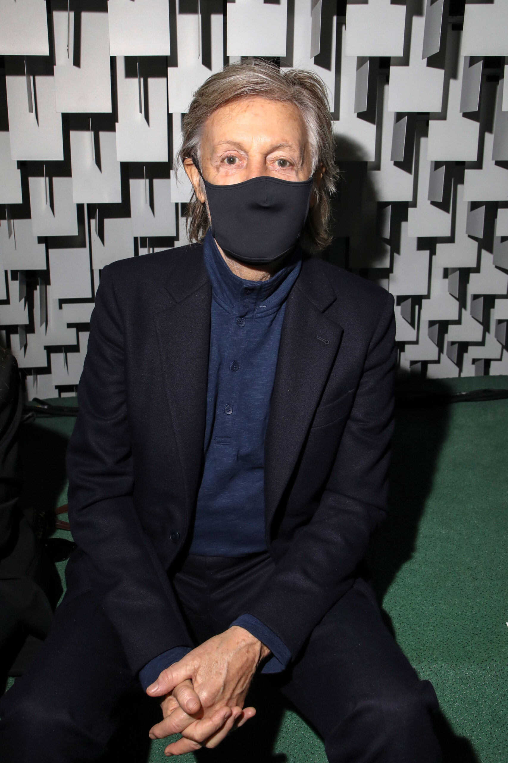 Beatles legend Paul McCartney has dubbed the Rolling Stones "a blues cover band." McCartney is shown here in Paris