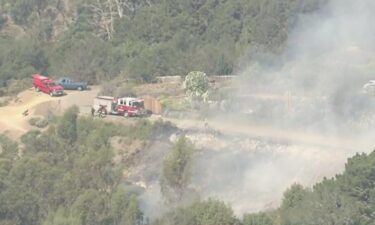 Fire crews are on the scene after a fire broke out in the hills above the UC Berkeley campus Tuesday morning.
