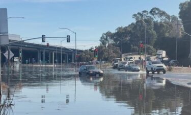 Several streets and an off-ramp from Highway 101 were closed for much of the day as rising water inundated low-lying areas near the Sausalito waterfront.