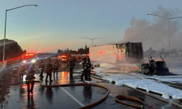 All lanes of Interstate 880 in Hayward are open Wednesday morning after an electric Tesla semitruck caught fire on the freeway during the Tuesday evening commute.