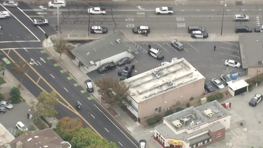 A person was arrested on Wednesday following a domestic violence incident and a standoff with police at a business in Livermore