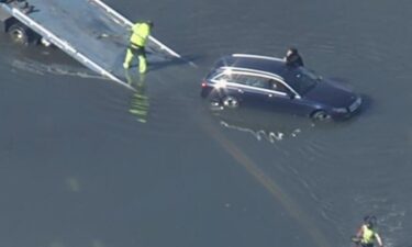 Some low-lying areas of Marin County experienced tidal flooding on Monday