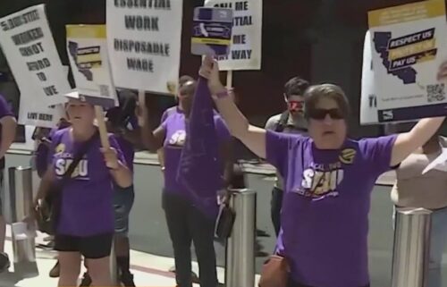 Tens of thousands of California state workers are walking off the job Wednesday in a one-day strike