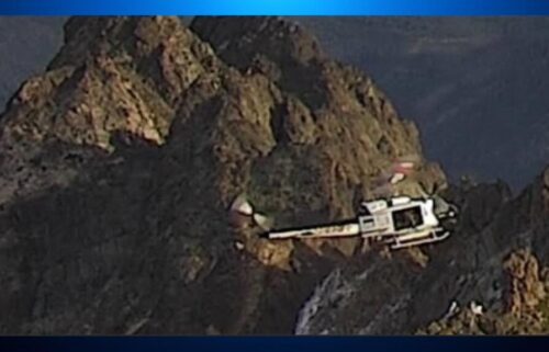 A helicopter was used to rescue three hikers who became stranded on a mountain in the Sierra Nevada range in Northern California over the weekend.