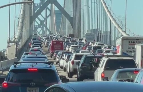 Traffic looked normal for a Saturday